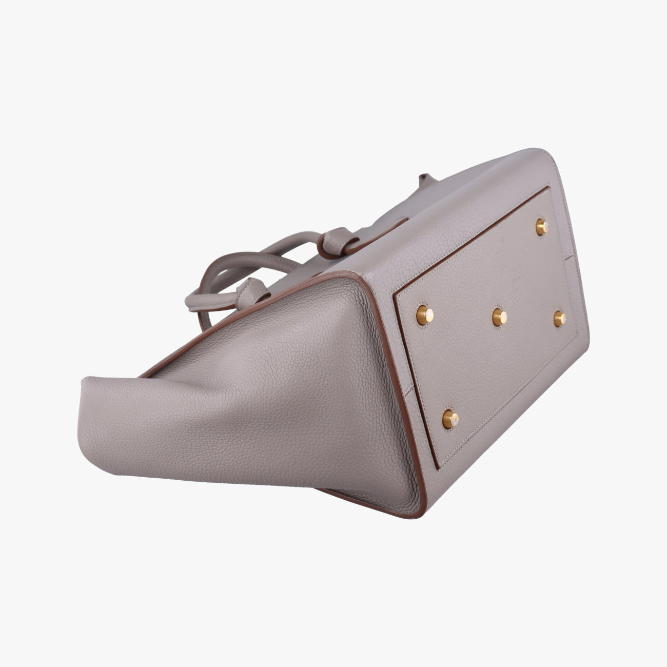 Pre-owned Celine TIE Grey Leather  handbag | stylenewstar