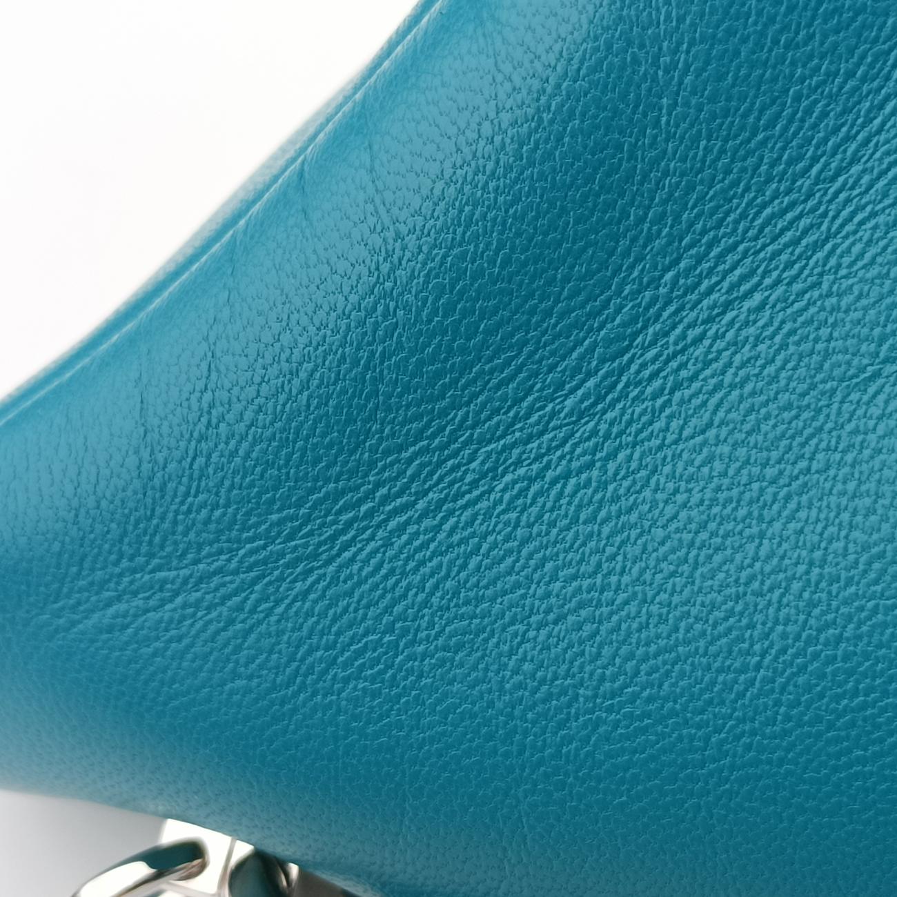 Pre-owned Prada Padded Nappa triangle Green lambskin 1BA315 shoulderbag | stylenewstar