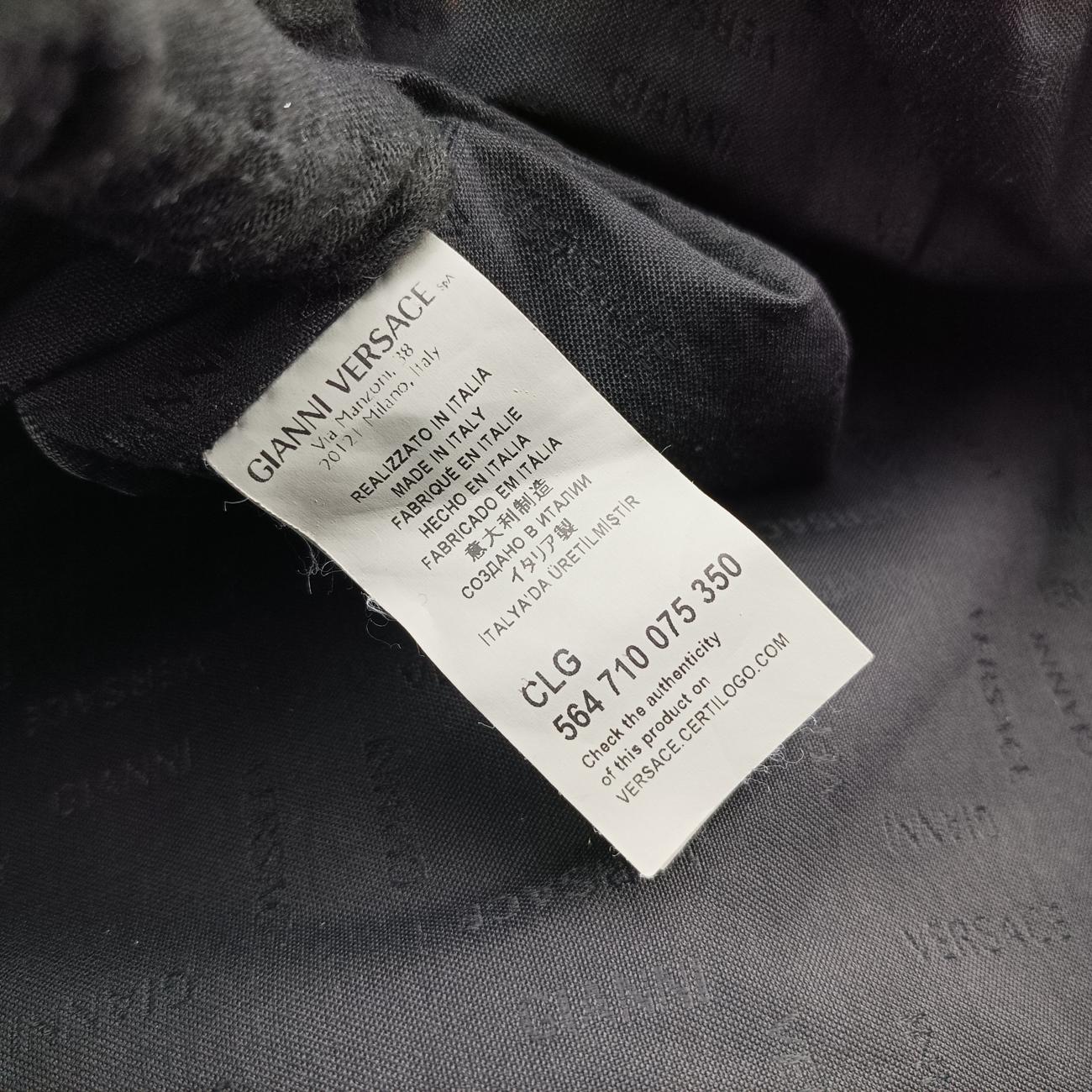 Secondhand VERSACE La Medusa Blue nylon  backpack/rucksack | stylenewstar