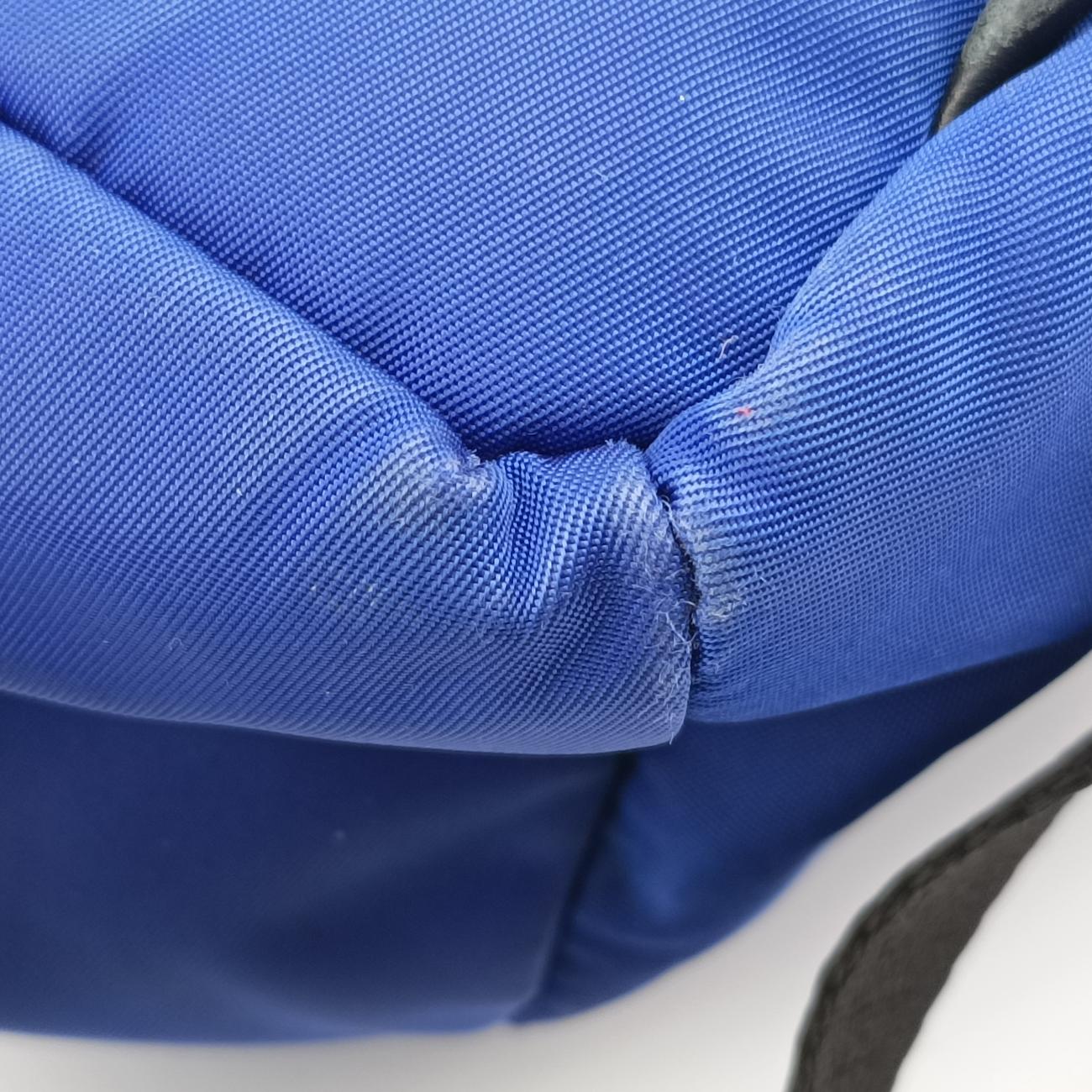 Secondhand VERSACE La Medusa Blue nylon  backpack/rucksack | stylenewstar