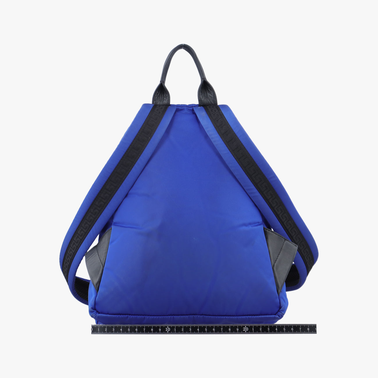 Secondhand VERSACE La Medusa Blue nylon  backpack/rucksack | stylenewstar