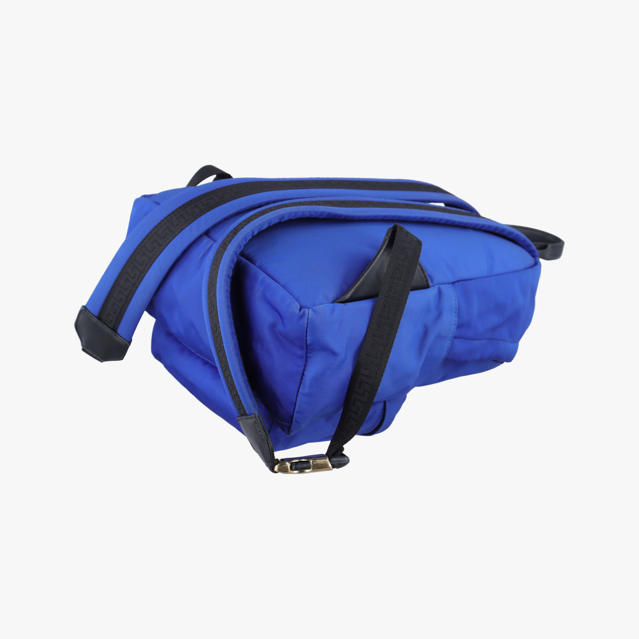 Secondhand VERSACE La Medusa Blue nylon  backpack/rucksack | stylenewstar