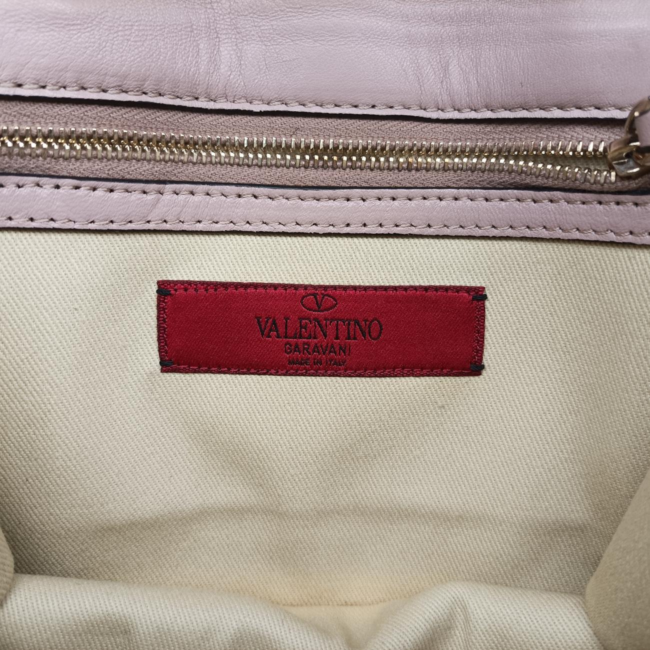 Vintage Valentino Rockstud Glam Lock Pink×Multicolour Leather  shoulderbag | stylenewstar