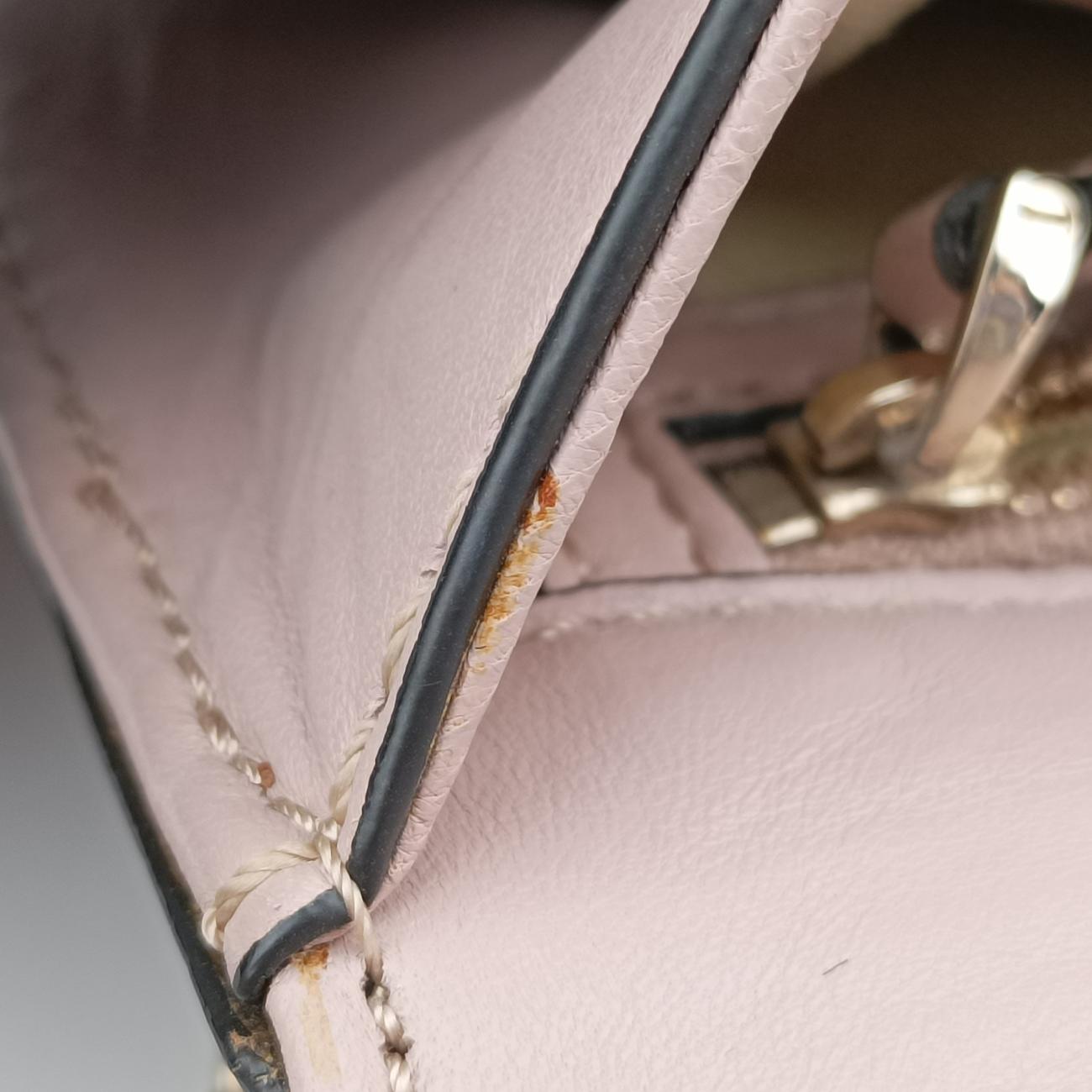Vintage Valentino Rockstud Glam Lock Pink×Multicolour Leather  shoulderbag | stylenewstar