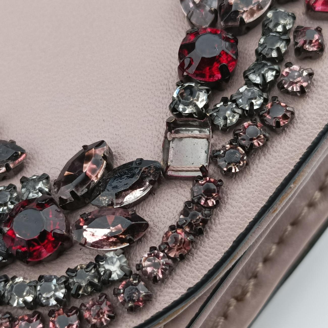 Vintage Valentino Rockstud Glam Lock Pink×Multicolour Leather  shoulderbag | stylenewstar