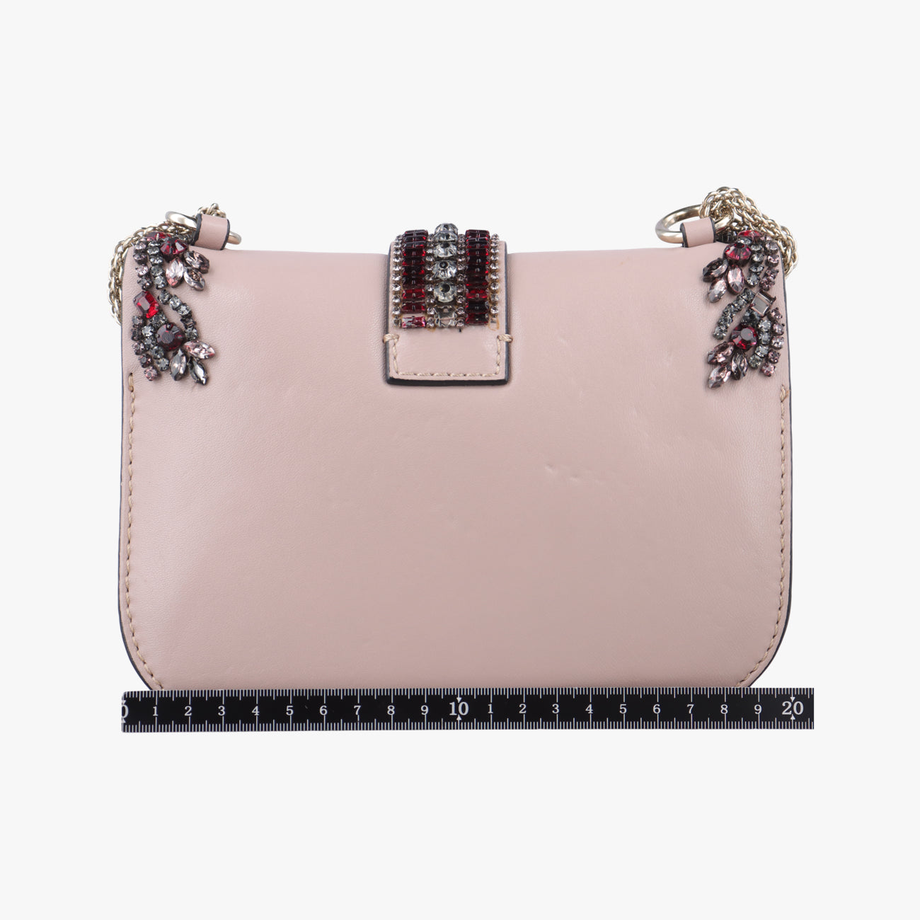 Vintage Valentino Rockstud Glam Lock Pink×Multicolour Leather  shoulderbag | stylenewstar