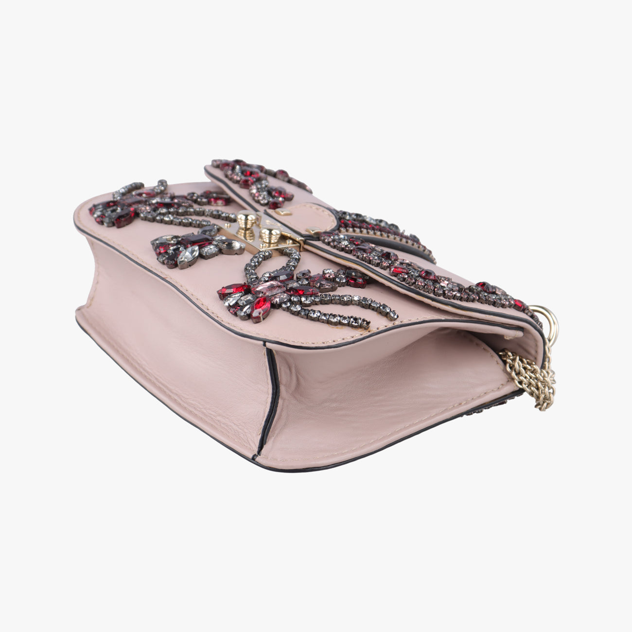 Vintage Valentino Rockstud Glam Lock Pink×Multicolour Leather  shoulderbag | stylenewstar