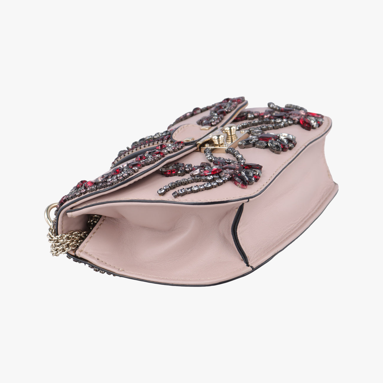 Vintage Valentino Rockstud Glam Lock Pink×Multicolour Leather  shoulderbag | stylenewstar