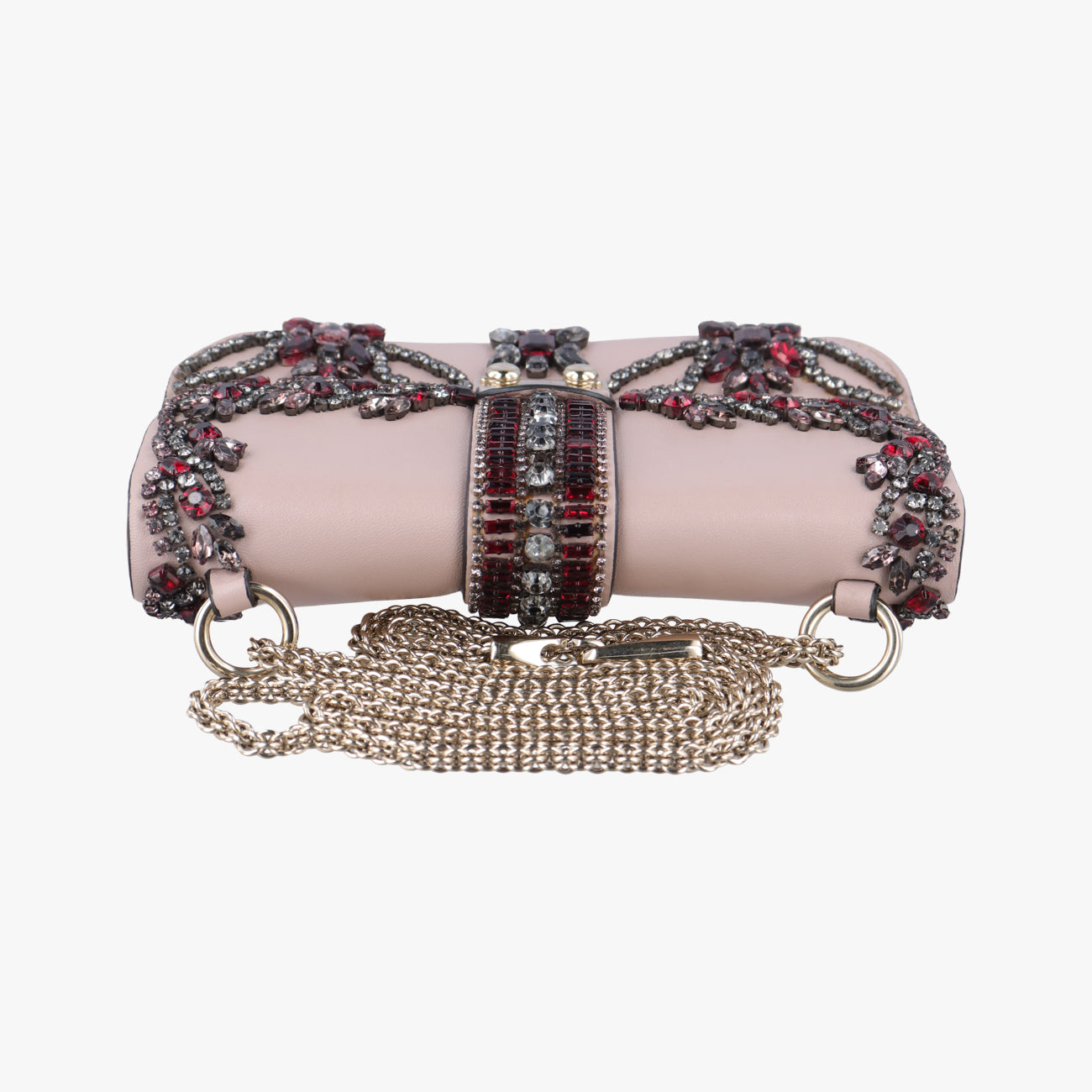 Vintage Valentino Rockstud Glam Lock Pink×Multicolour Leather  shoulderbag | stylenewstar