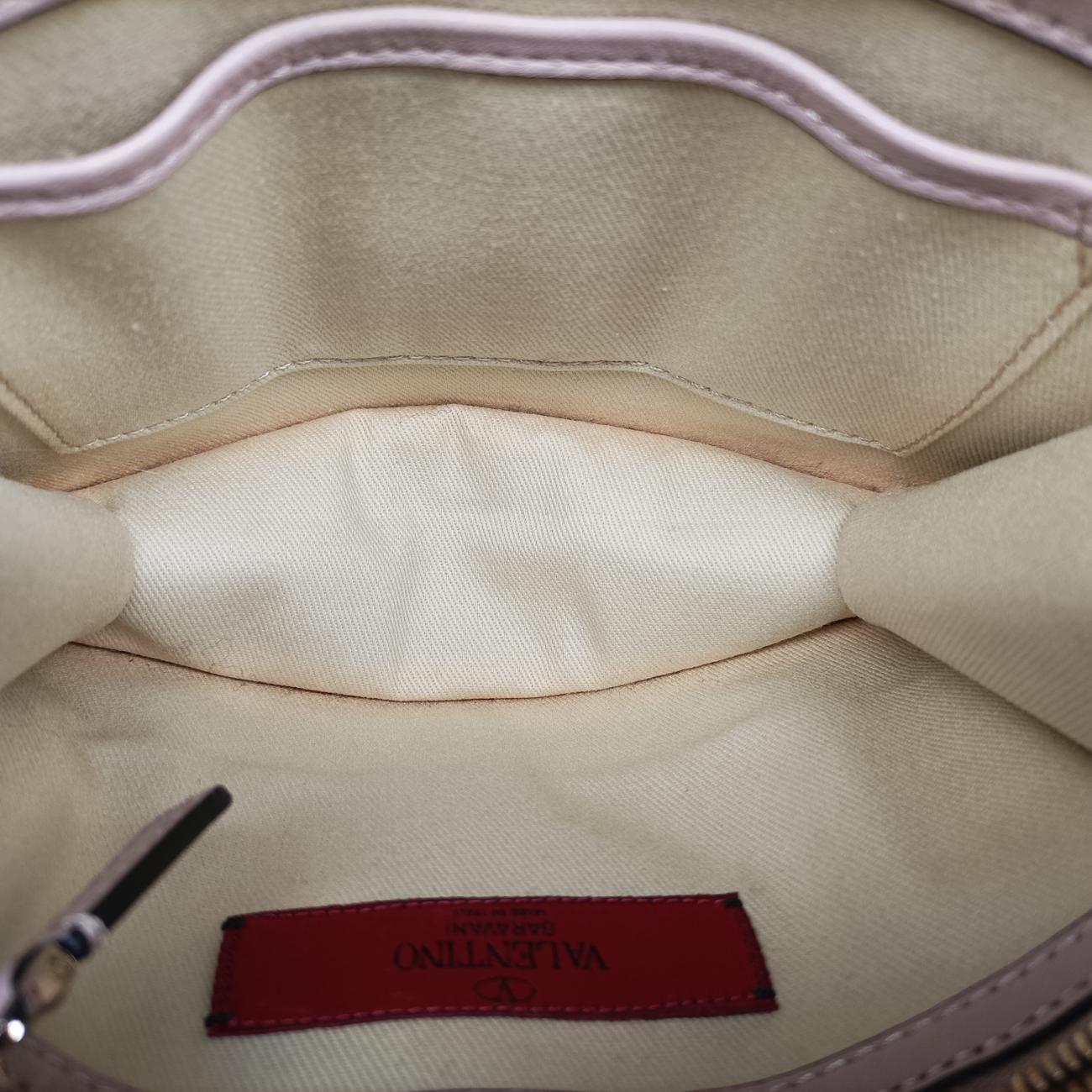 Vintage Valentino Rockstud Glam Lock Pink×Multicolour Leather  shoulderbag | stylenewstar