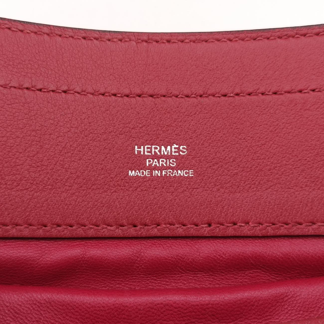 Pre-owned Hermes Sac Aline mini Red lambskin  shoulderbag | stylenewstar