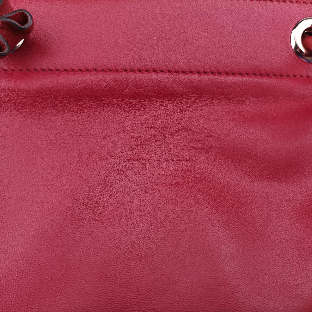 Pre-owned Hermes Sac Aline mini Red lambskin  shoulderbag | stylenewstar