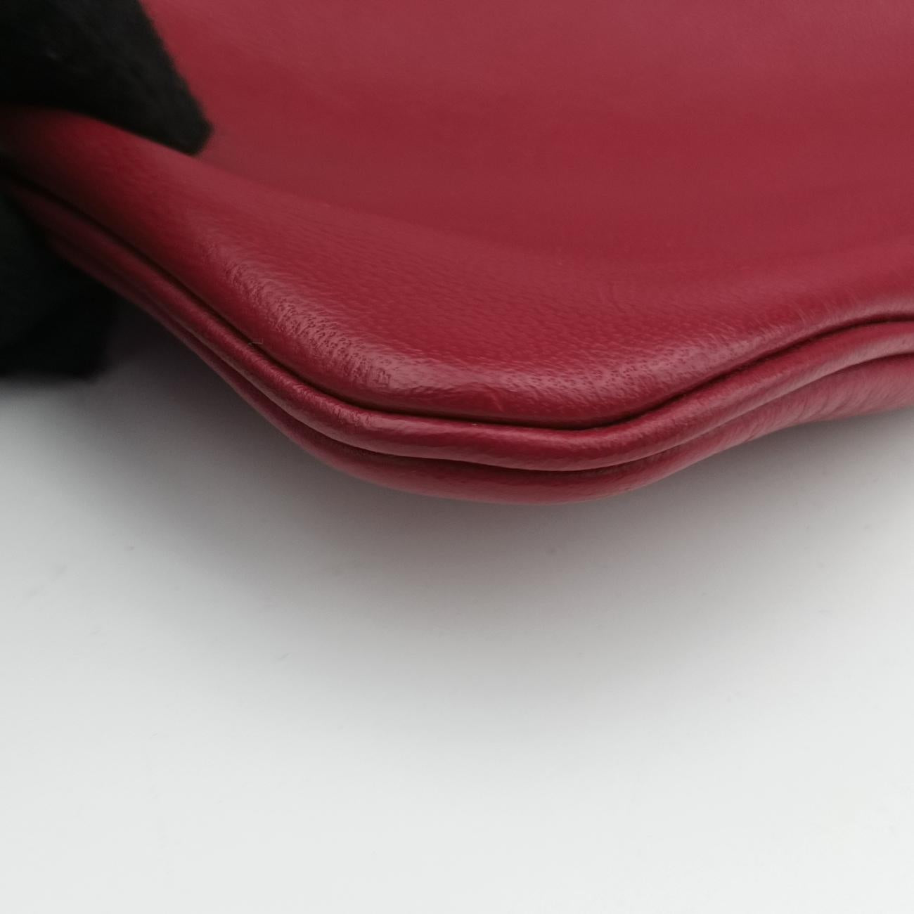 Pre-owned Hermes Sac Aline mini Red lambskin  shoulderbag | stylenewstar