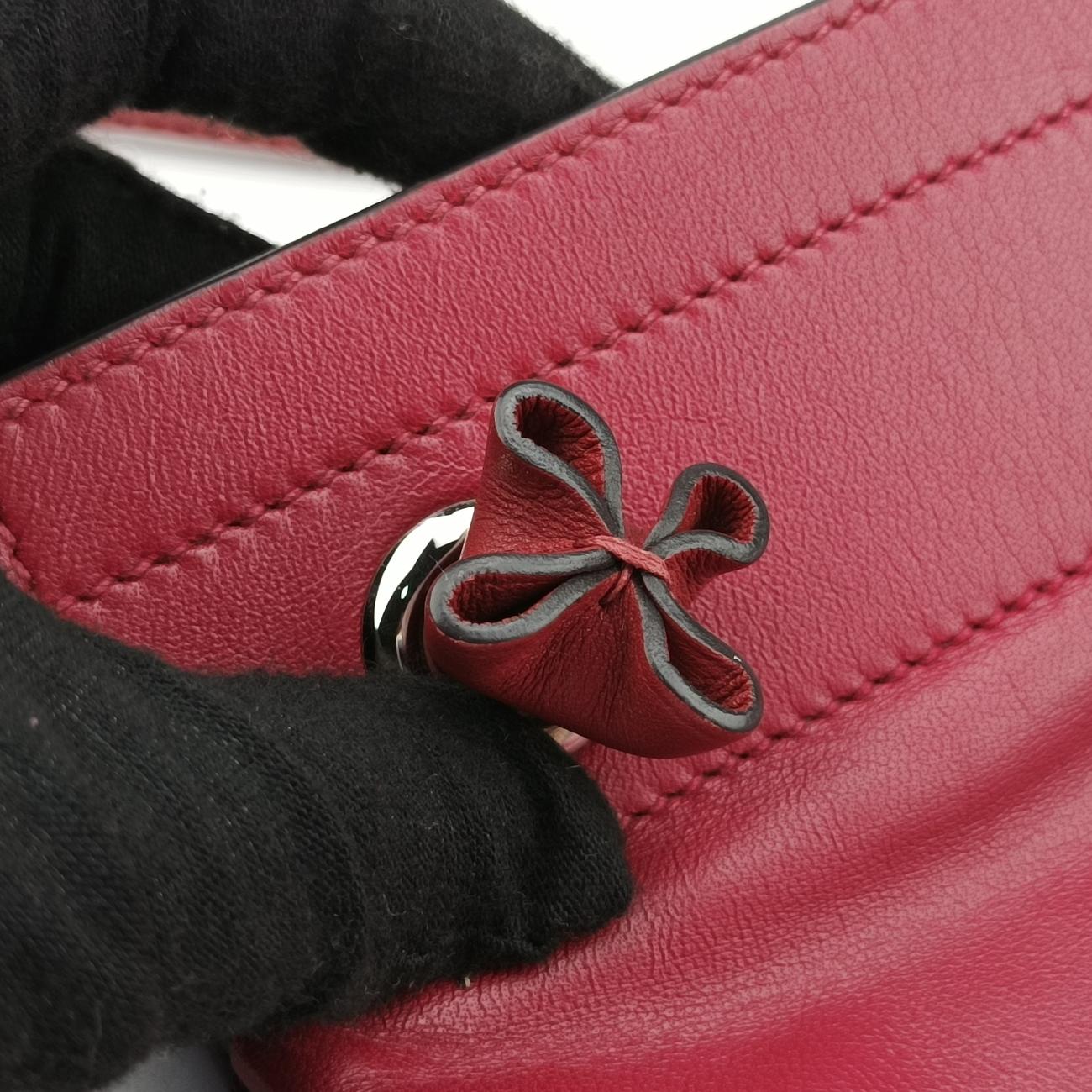 Pre-owned Hermes Sac Aline mini Red lambskin  shoulderbag | stylenewstar