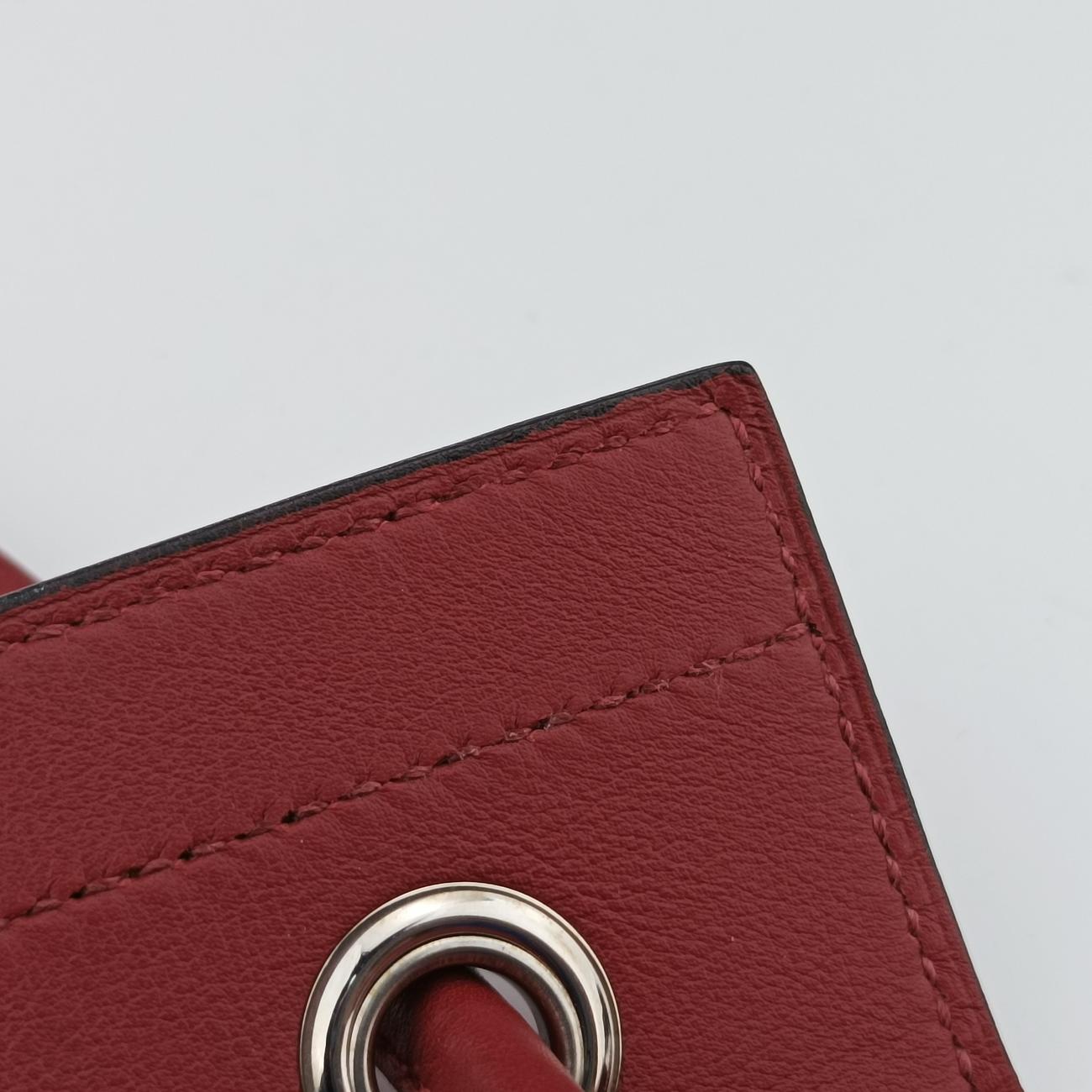 Pre-owned Hermes Sac Aline mini Red lambskin  shoulderbag | stylenewstar