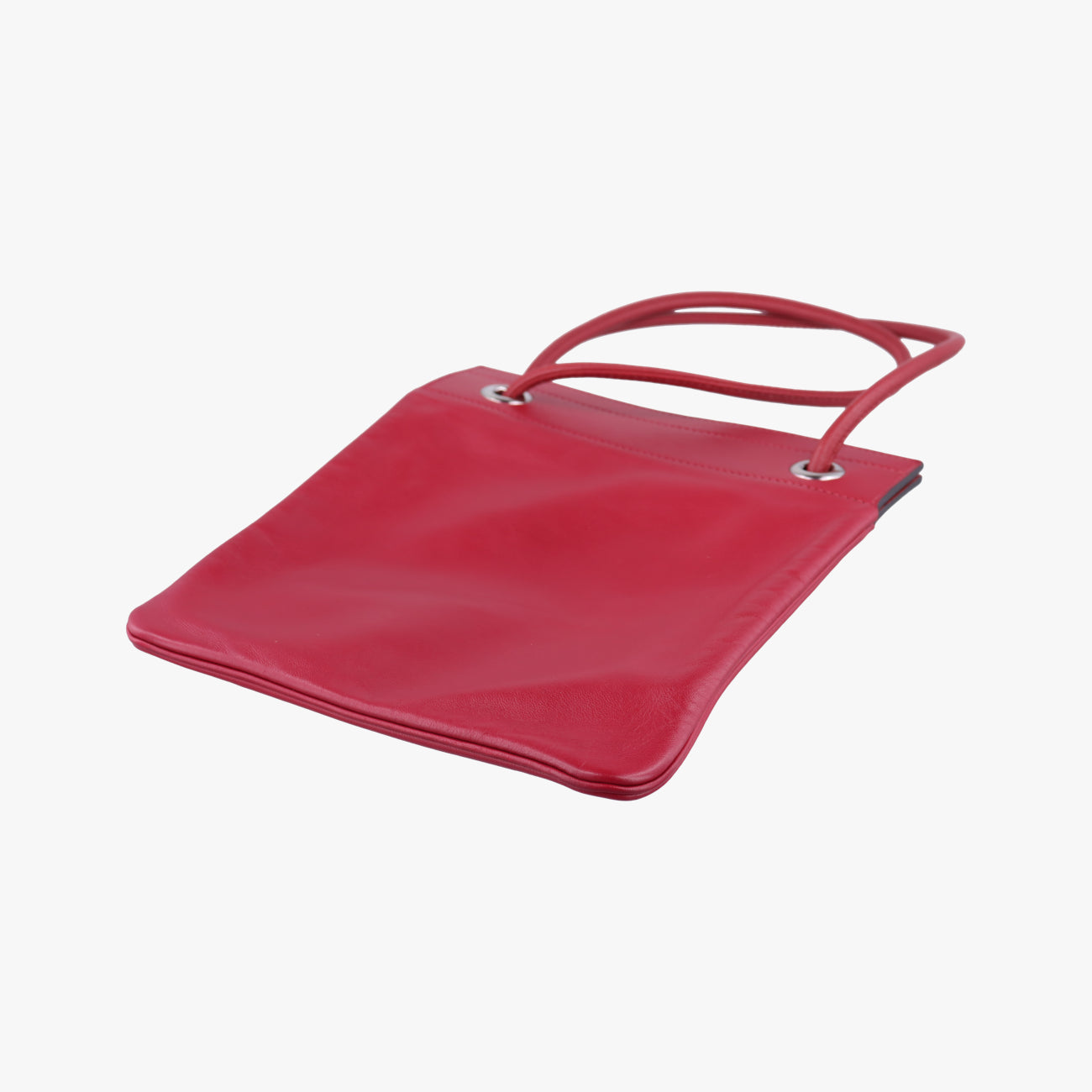 Pre-owned Hermes Sac Aline mini Red lambskin  shoulderbag | stylenewstar