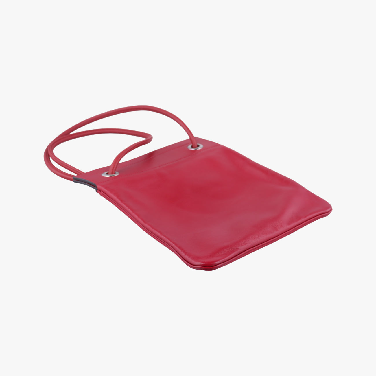 Pre-owned Hermes Sac Aline mini Red lambskin  shoulderbag | stylenewstar