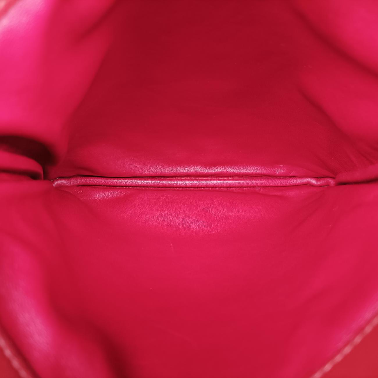 Pre-owned Hermes Sac Aline mini Red lambskin  shoulderbag | stylenewstar