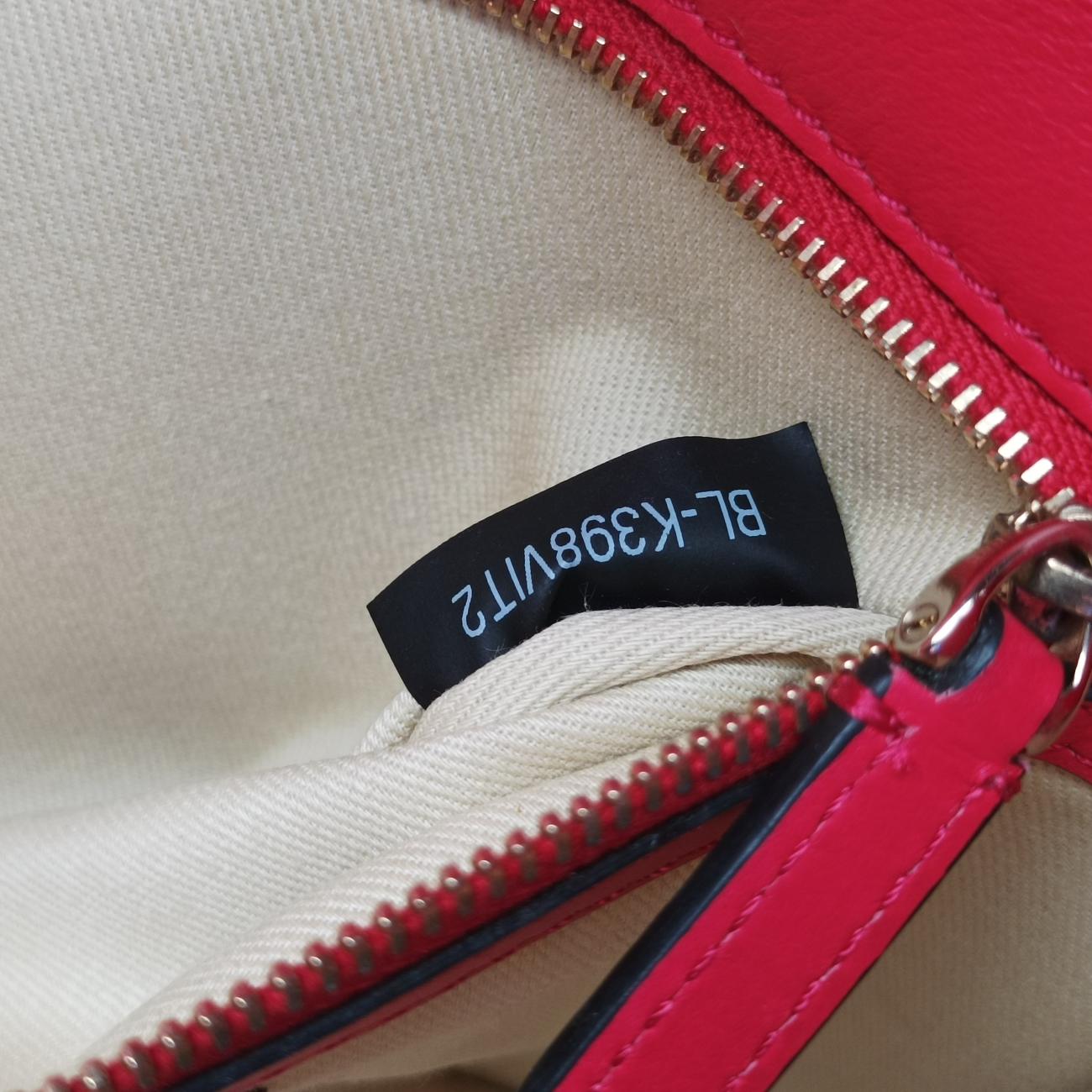 Pre-owned Valentino Rockstud Glam Lock Red Leather  shoulderbag | stylenewstar