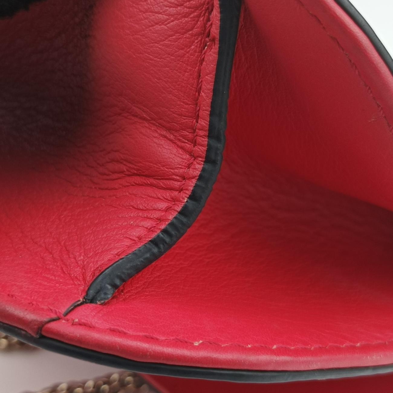 Pre-owned Valentino Rockstud Glam Lock Red Leather  shoulderbag | stylenewstar