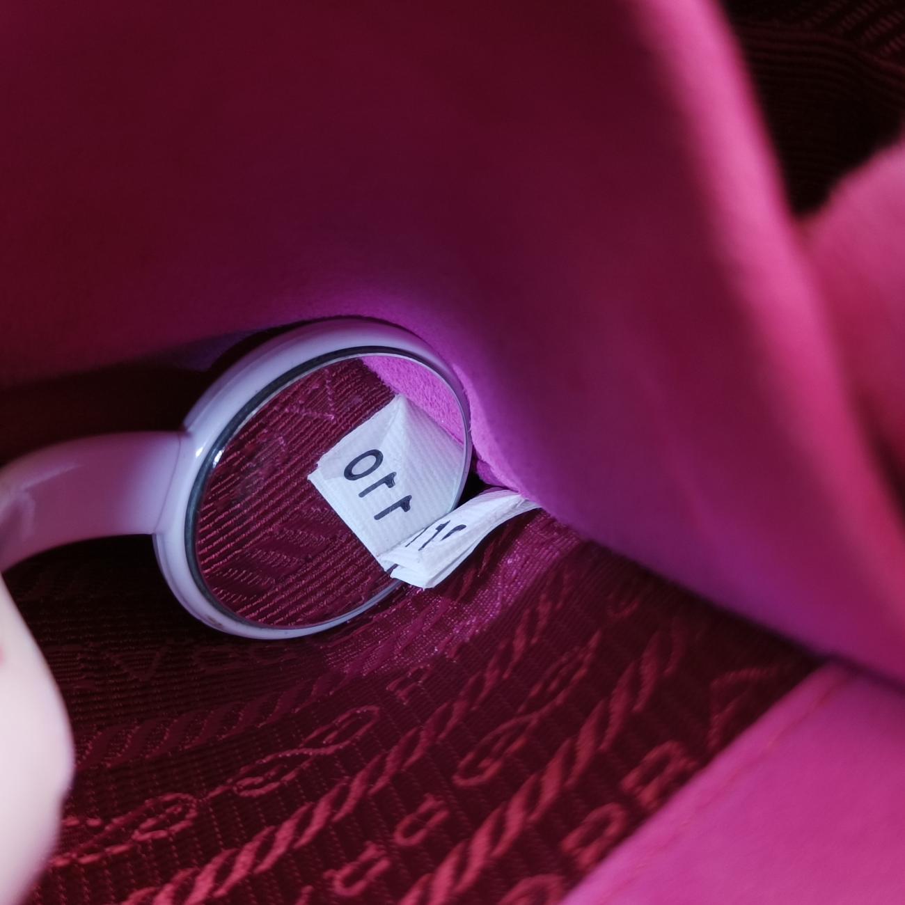 Pre-owned Prada Cahier Multicolour velour 1BD075 shoulderbag | stylenewstar