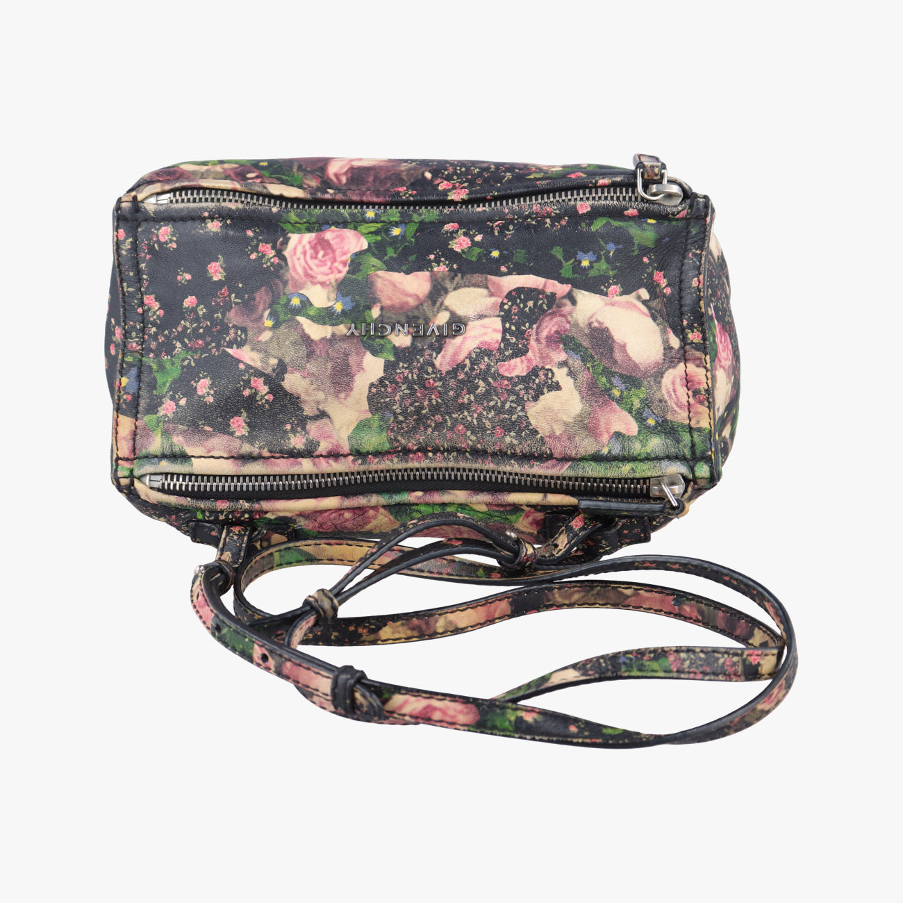 Pre-owned Givenchy Pandora Black×Multicolour Leather  shoulderbag | stylenewstar