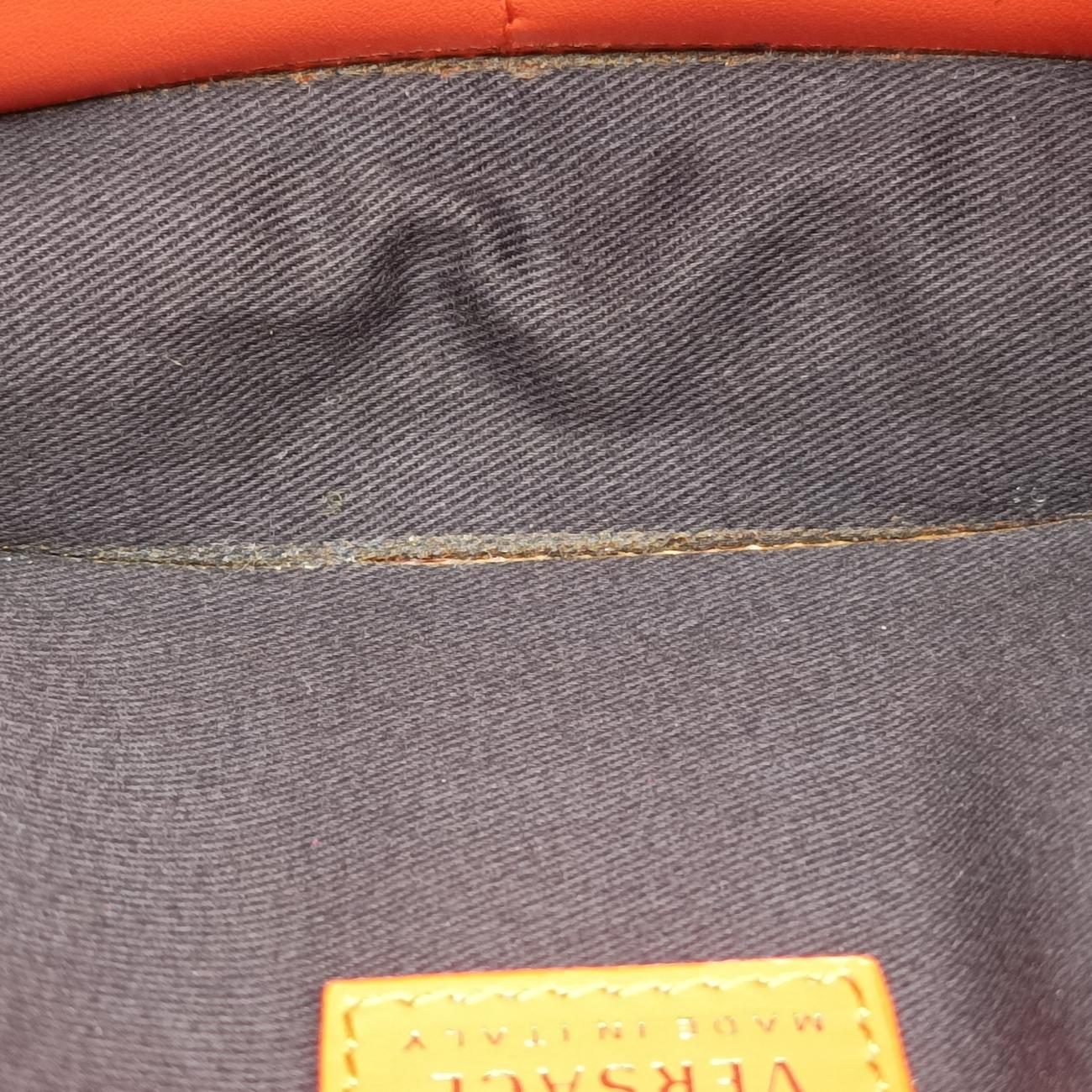 Pre-owned VERSACE Medusa Purple Leather  shoulderbag | stylenewstar