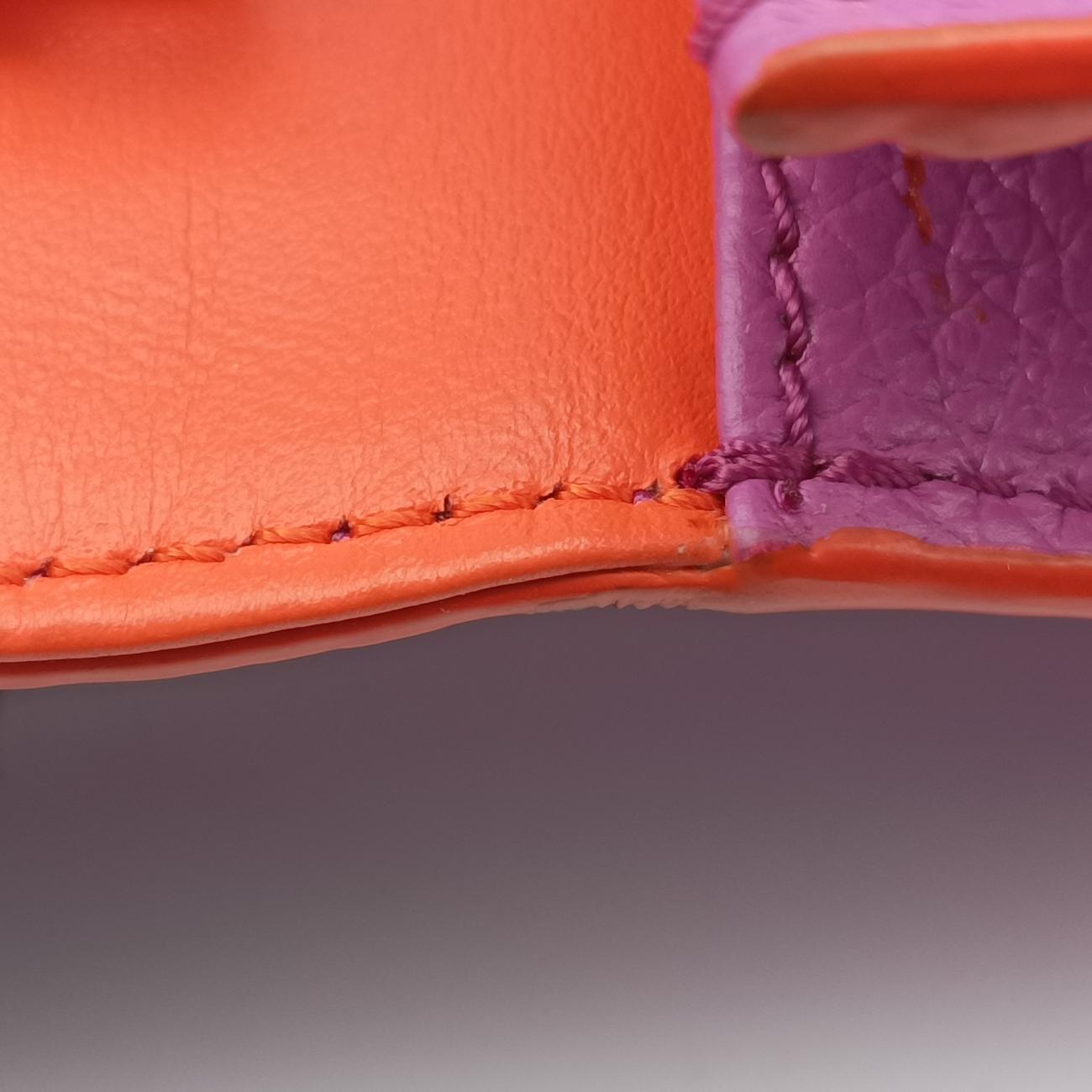 Pre-owned VERSACE Medusa Purple Leather  shoulderbag | stylenewstar