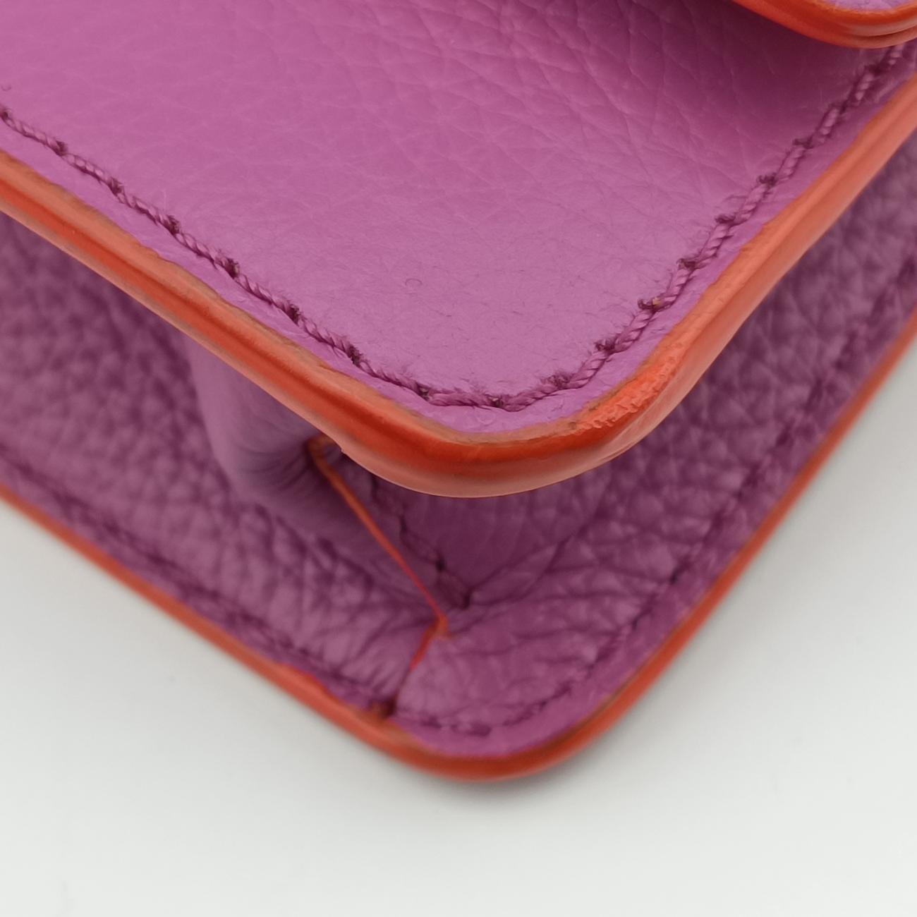 Pre-owned VERSACE Medusa Purple Leather  shoulderbag | stylenewstar