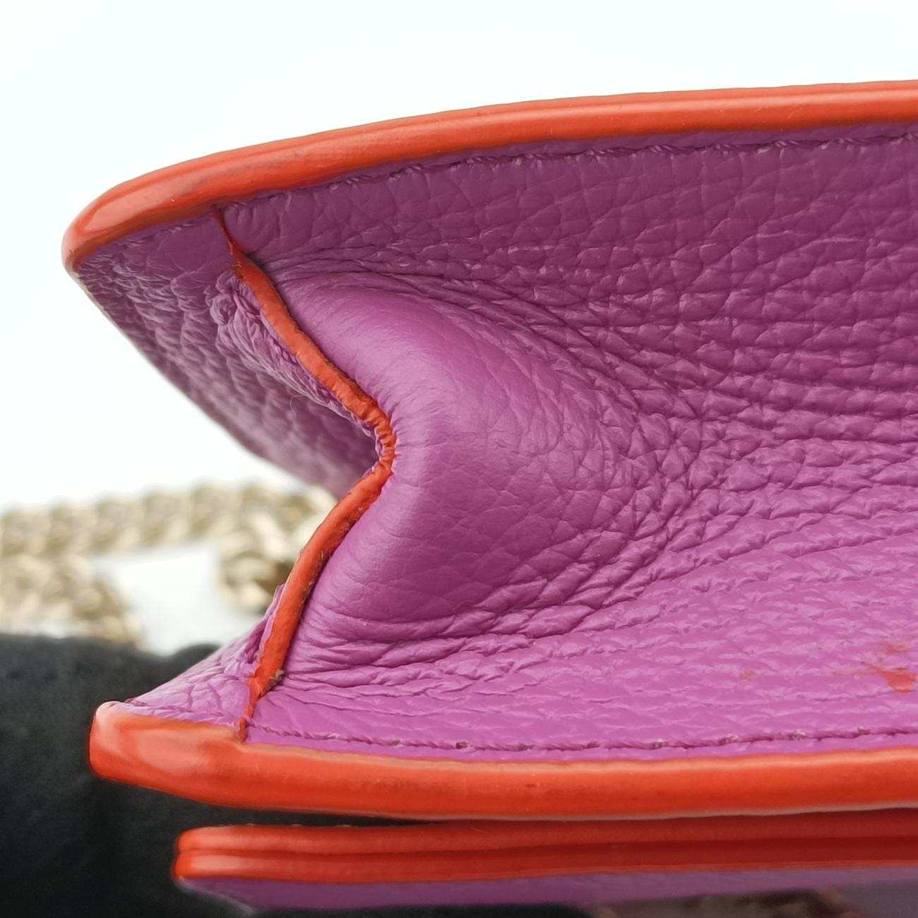 Pre-owned VERSACE Medusa Purple Leather  shoulderbag | stylenewstar