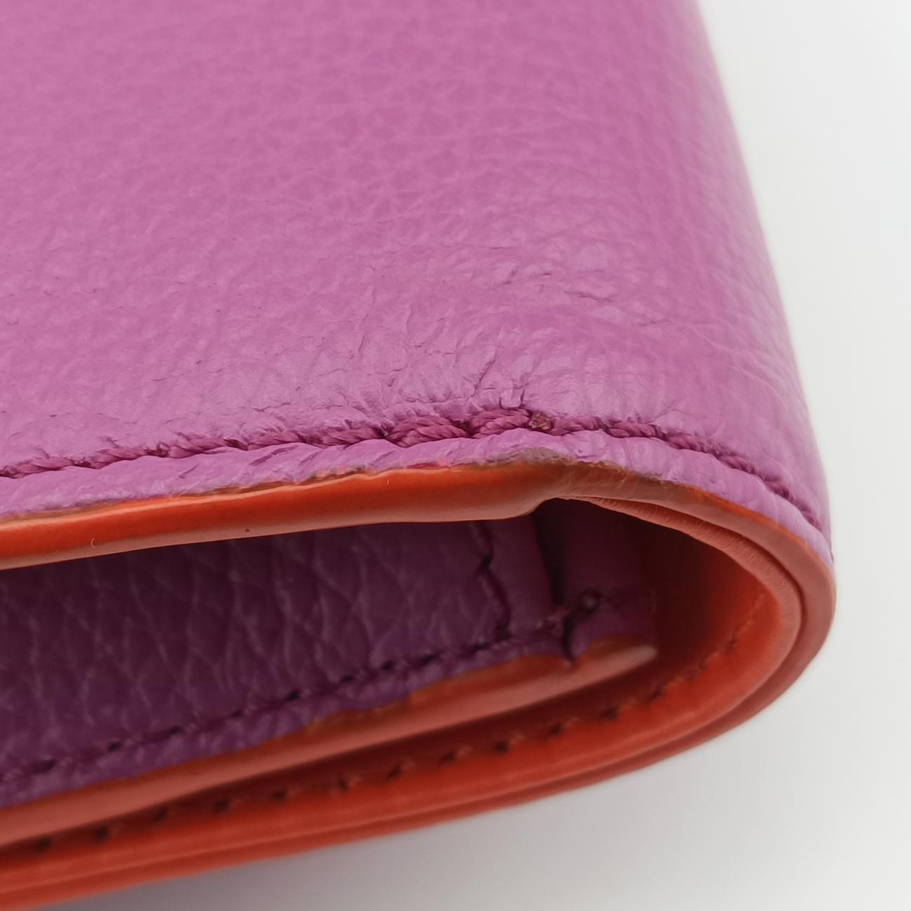 Pre-owned VERSACE Medusa Purple Leather  shoulderbag | stylenewstar