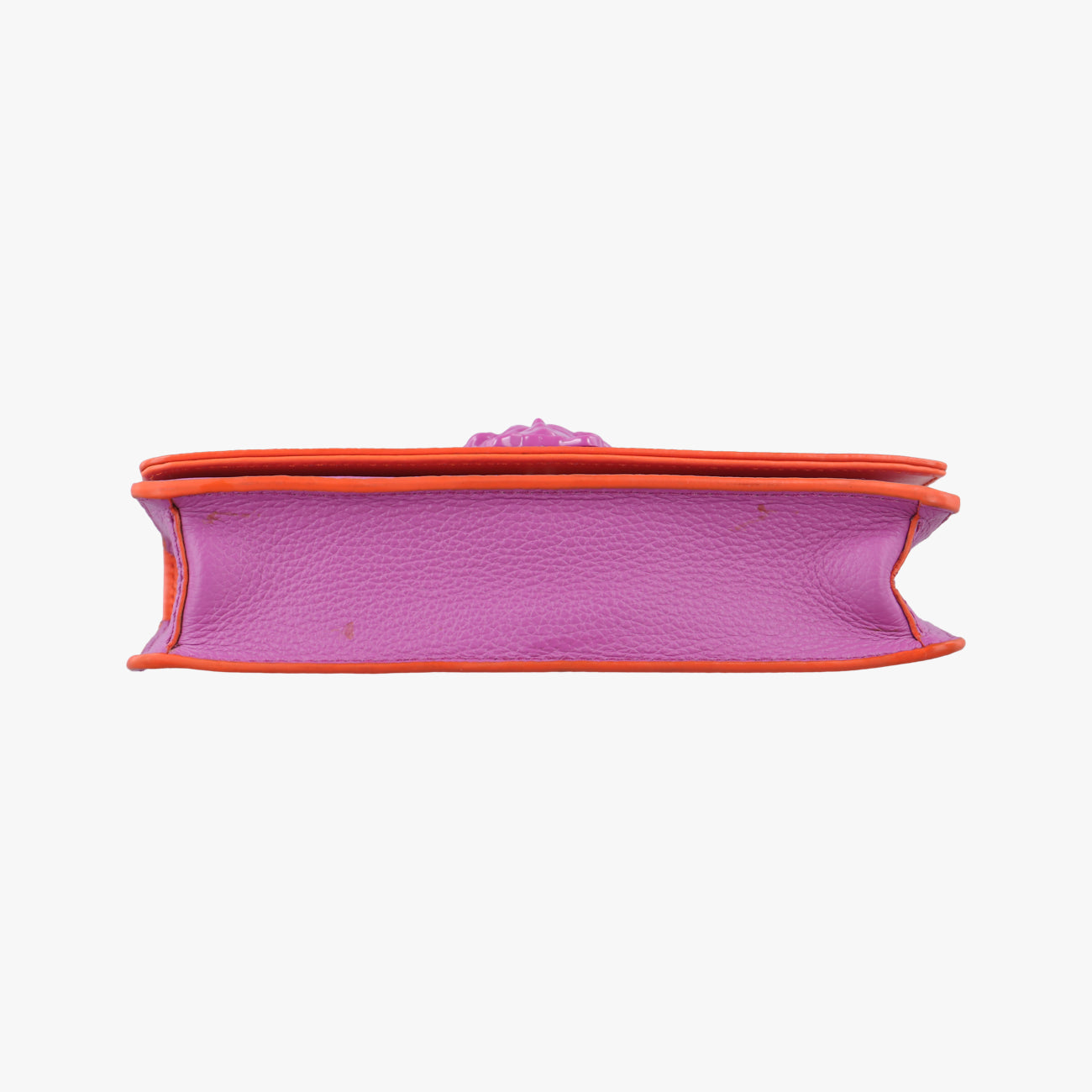 Pre-owned VERSACE Medusa Purple Leather  shoulderbag | stylenewstar