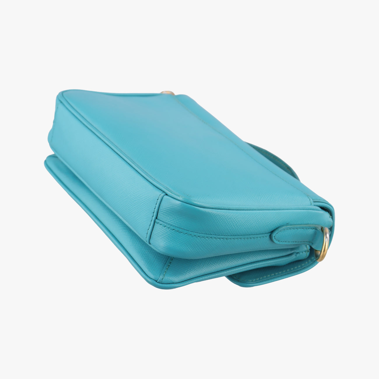 Vintage Prada lock Fuoco Sound Top Handle Blue SAFFIANO Leather BT0963 shoulderbag | stylenewstar