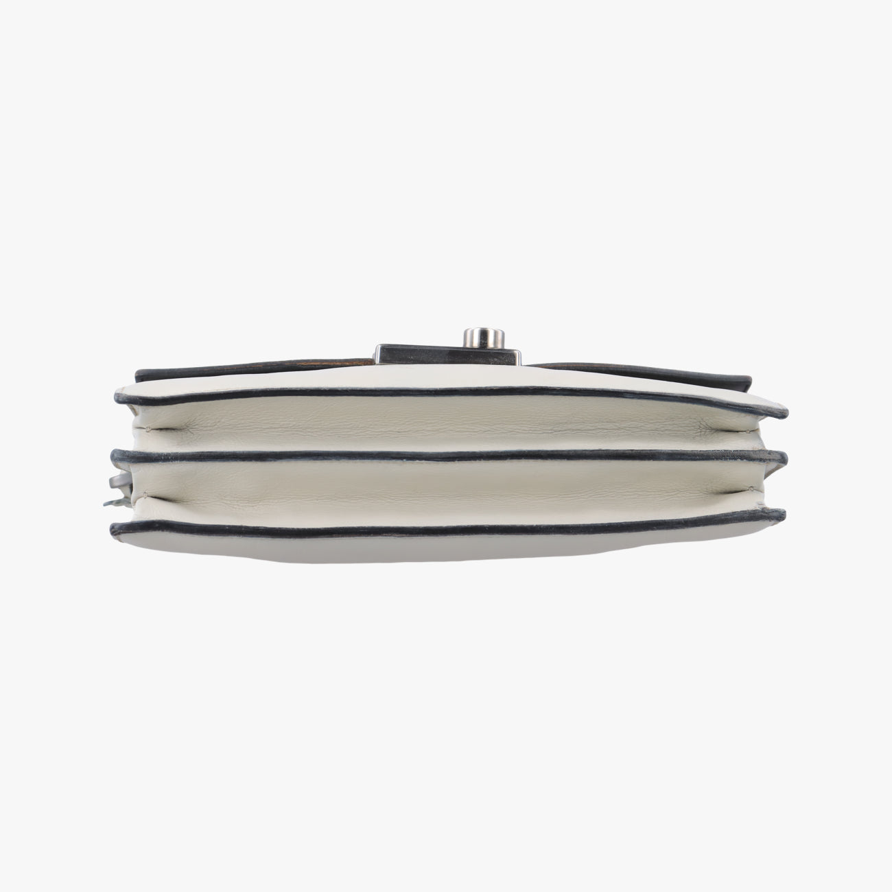 Pre-owned Prada Soft Sound White SAFFIANO Leather BR5026 shoulderbag | stylenewstar