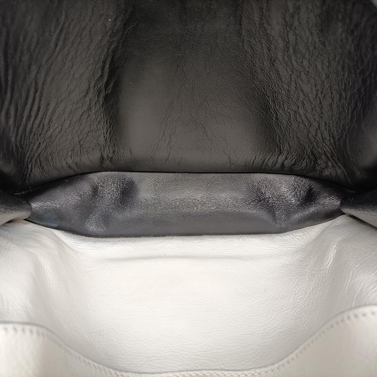 Pre-owned Prada Soft Sound White SAFFIANO Leather BR5026 shoulderbag | stylenewstar