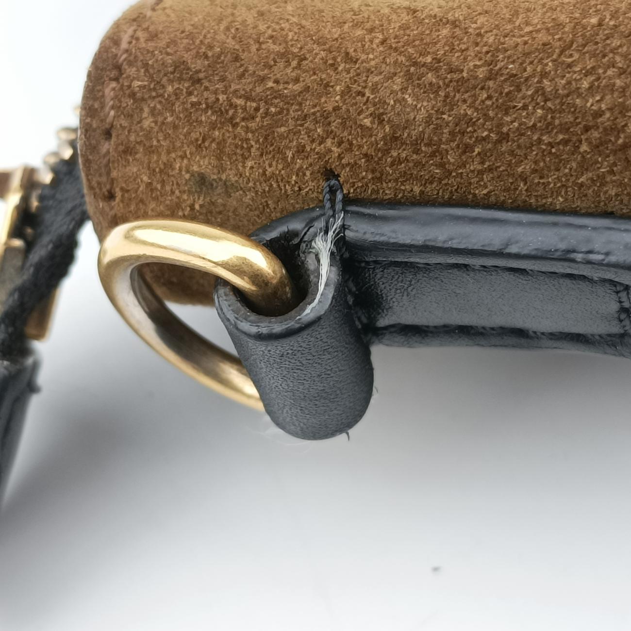 Pre-owned Celine luggage nano shopper Brown x white x black Leather  shoulderbag | stylenewstar