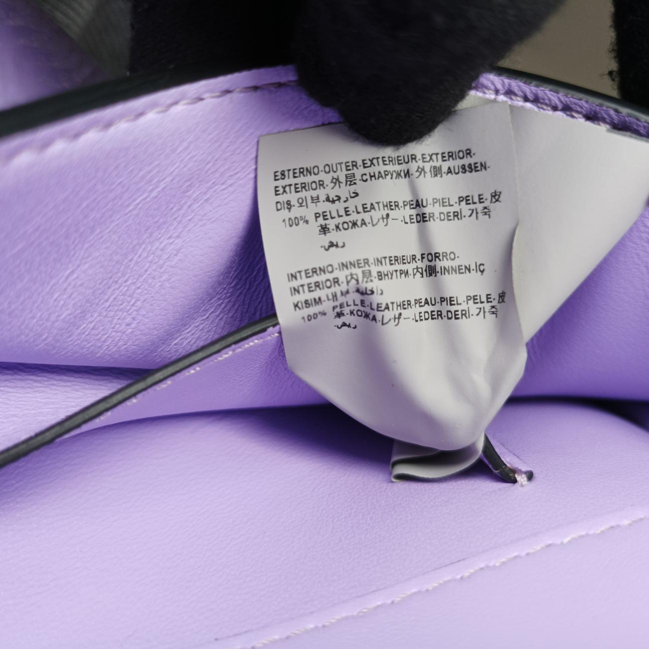 Pre-owned VERSACE La Medusa Purple Patent  shoulderbag | stylenewstar