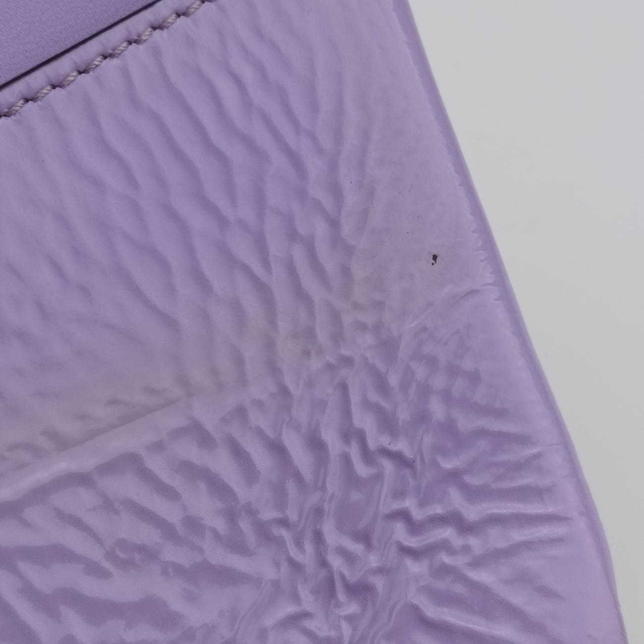 Pre-owned VERSACE La Medusa Purple Patent  shoulderbag | stylenewstar