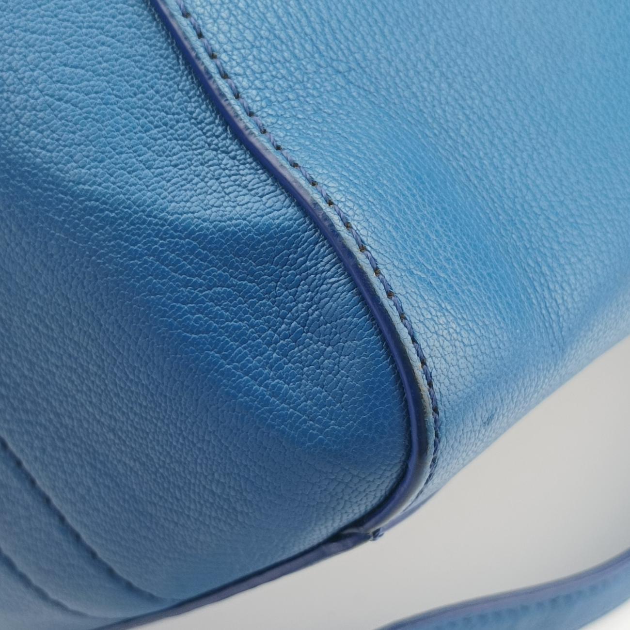 Pre-owned Givenchy Antigona Blue leather  shoulderbag | stylenewstar