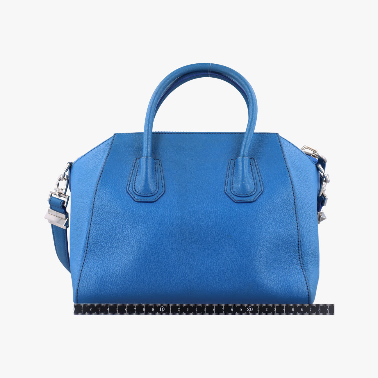 Pre-owned Givenchy Antigona Blue leather  shoulderbag | stylenewstar