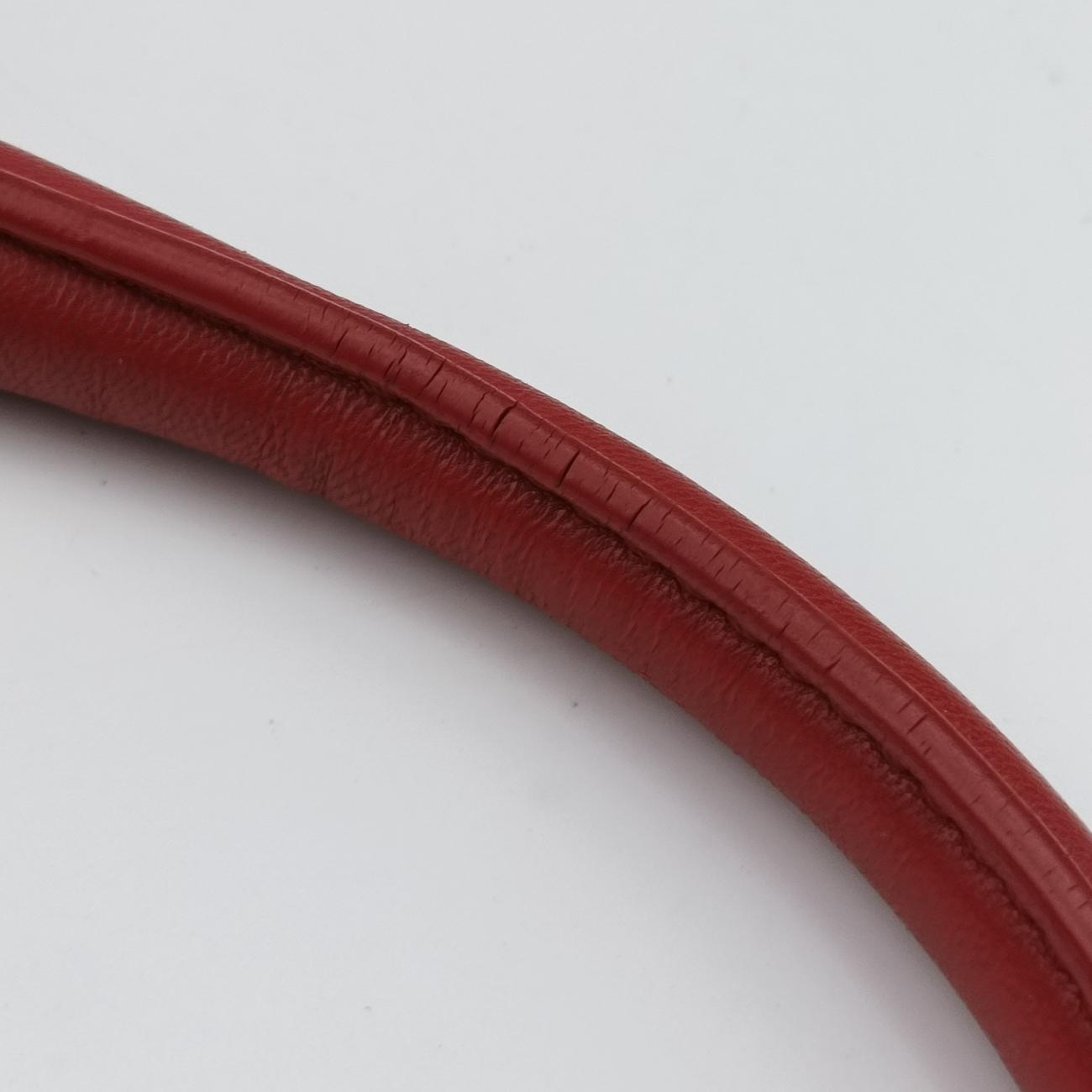 Pre-owned Prada Nappa Gaufre Red Nappa Leather  shoulderbag | stylenewstar