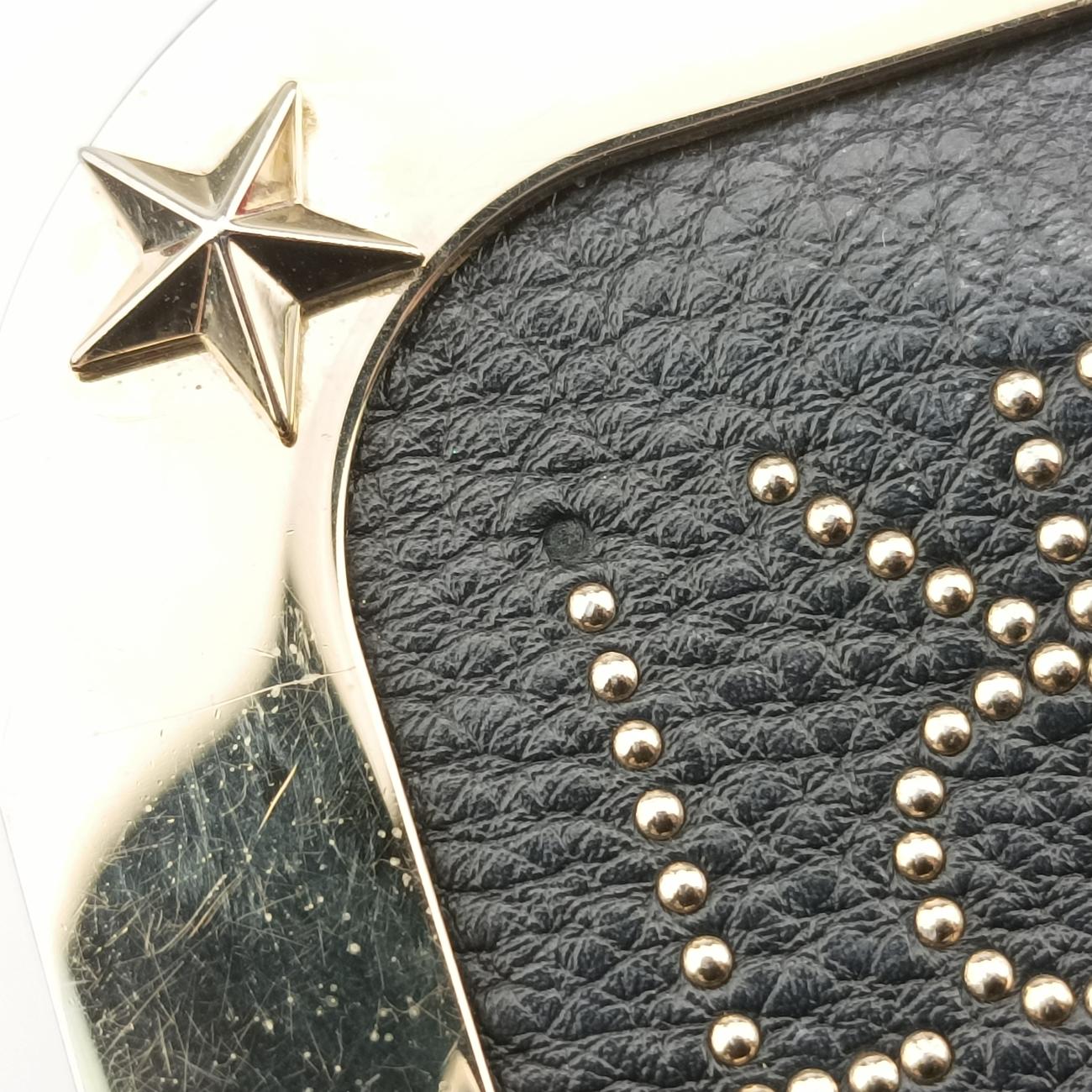 Pre-owned Valentino Textured Black Leather  shoulderbag | stylenewstar