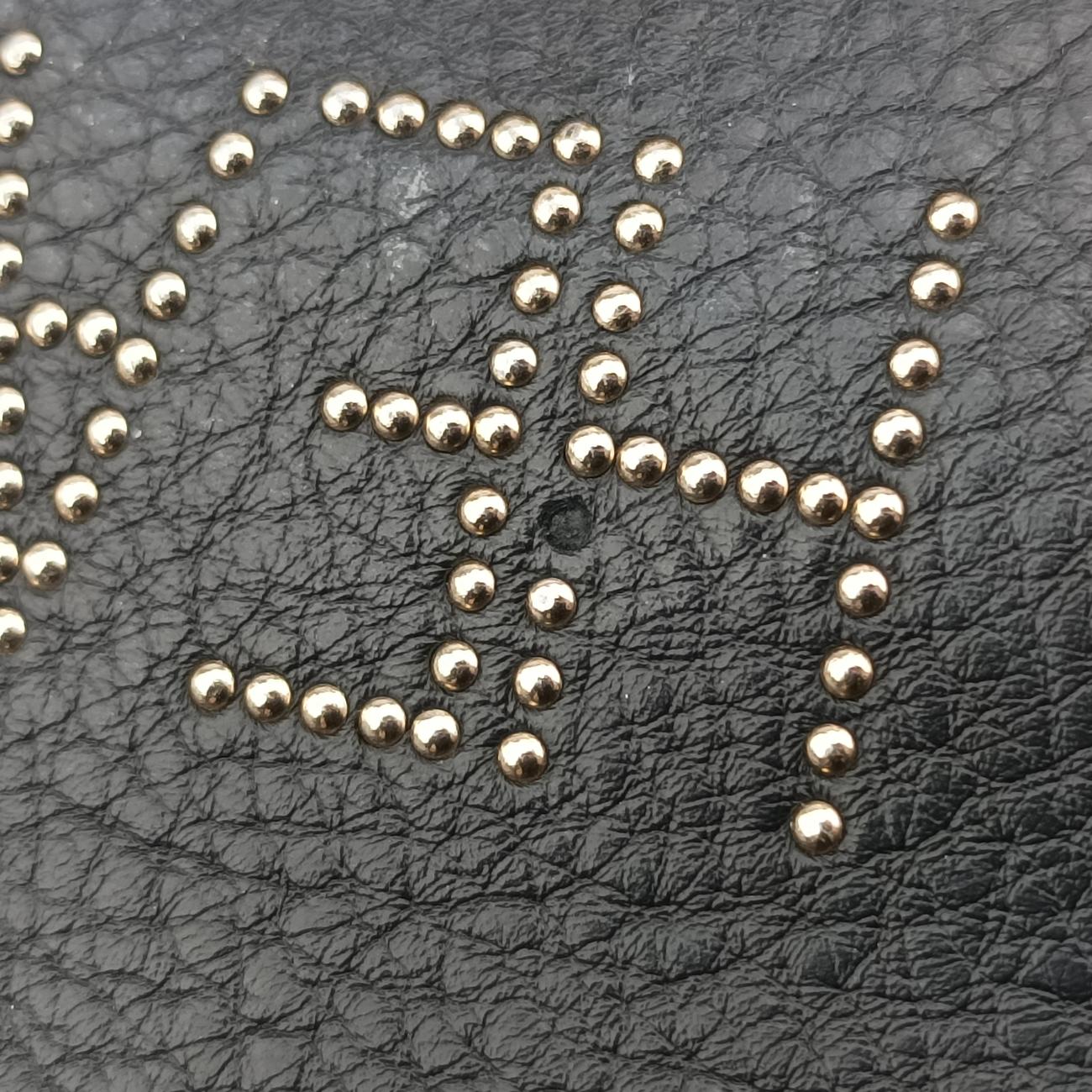 Pre-owned Valentino Textured Black Leather  shoulderbag | stylenewstar