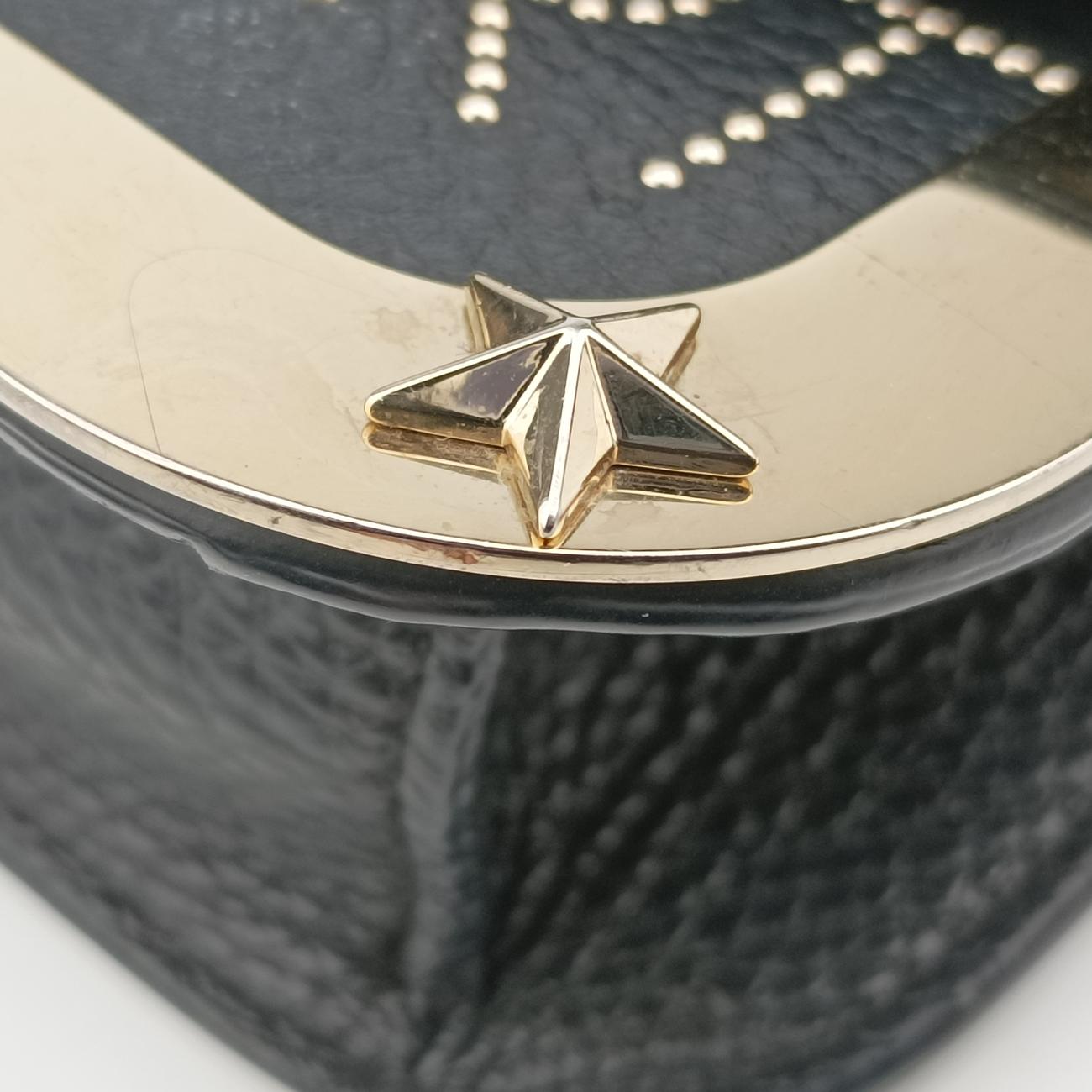 Pre-owned Valentino Textured Black Leather  shoulderbag | stylenewstar