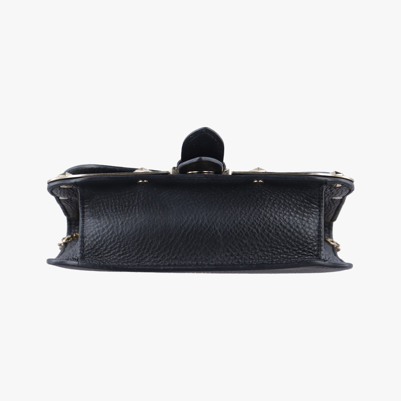 Pre-owned Valentino Textured Black Leather  shoulderbag | stylenewstar