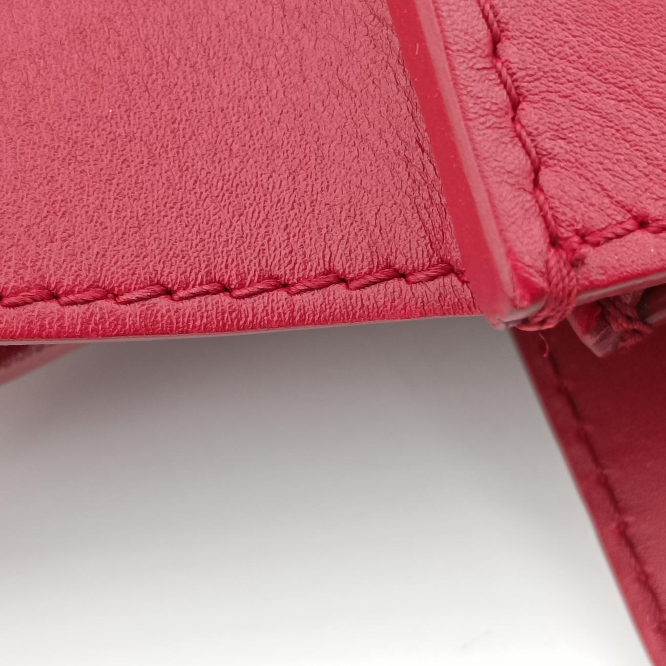 Pre-owned Celine Luggage Mini Shopper Red Leather  handbag | stylenewstar