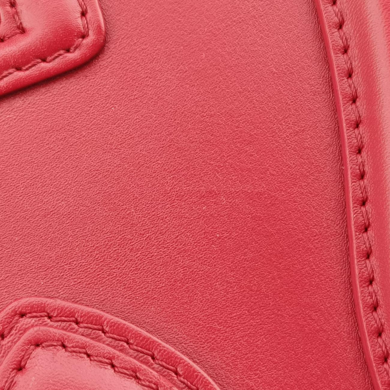 Pre-owned Celine Luggage Mini Shopper Red Leather  handbag | stylenewstar