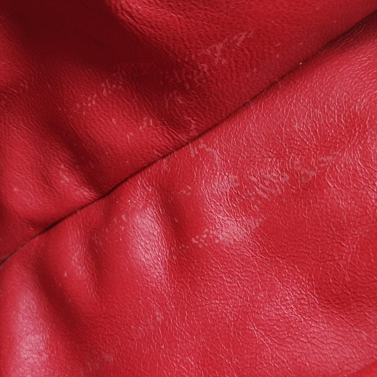 Vintage Celine Luggage Mini Shopper Red Leather  handbag | stylenewstar