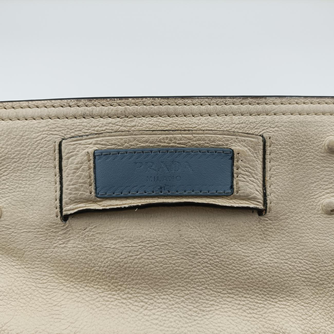 Secondhand Prada Etiquette White Leather 1BG122 shoulderbag | stylenewstar