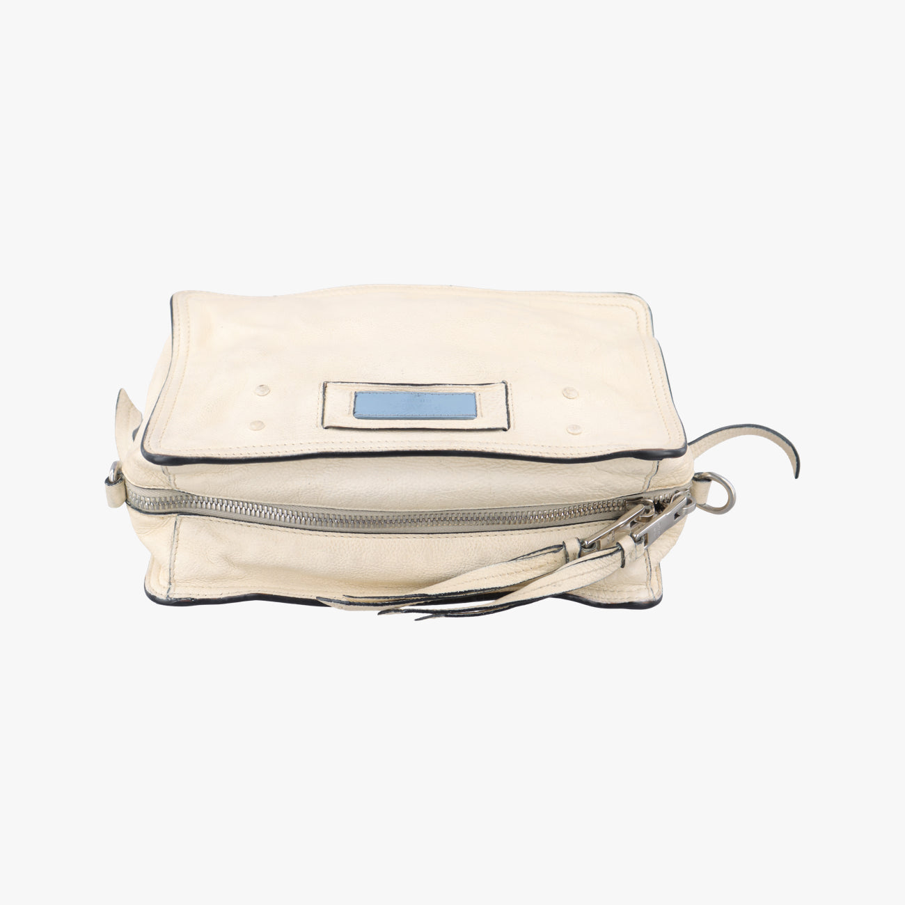 Secondhand Prada Etiquette White Leather 1BG122 shoulderbag | stylenewstar
